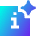 Generate Insight Square Icon from Sharp Gradient Set