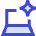 Laptop Ai Spark Icon from Sharp Duo Set