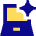 Laptop Ai Spark Icon from Sharp Pop Set