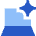 Laptop Ai Spark Icon from Sharp Flat Set