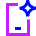 Mobile Ai Spark Icon from Sharp Neon Set