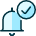 Alarm Bell Check 1 icon - Free transparent PNG, SVG. No Sign up needed.