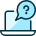 Laptop Help Message icon - Free transparent PNG, SVG. No Sign up needed.