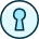 Keyhole Circle icon - Free transparent PNG, SVG. No Sign up needed.