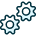 Cog Double 1 icon - Free transparent PNG, SVG. No Sign up needed.
