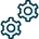 Cog Double icon - Free transparent PNG, SVG. No Sign up needed.