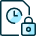 Time Clock File Lock icon - Free transparent PNG, SVG. No Sign up needed.