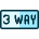 Road Sign 3 Way