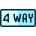 Road Sign 4 Way