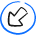 Arrow Thick Circle Bottom Left Corner