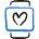 Smart Watch Square Heart