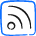 Wireless Signal Rss Feed Square