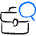 Job Search Magnifier Briefcase