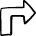 Diagram Arrow Corner Point Right