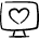 Desktop Action Monitor Favorite Heart