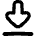 Arrow Outline Download Icon from Flex Remix Set