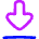 Arrow Outline Download Icon from Flex Neon Set