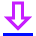 Arrow Outline Download Icon from Sharp Neon Set
