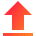 Arrow Outline Upload Icon from Sharp Gradient Set