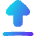 Arrow Outline Upload Icon from Flex Gradient Set