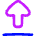 Arrow Outline Upload Icon from Flex Neon Set
