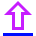 Arrow Outline Upload Icon from Sharp Neon Set