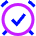 Alarm Check On Icon from Sharp Neon Set
