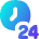 Time 24 Hours Icon from Flex Gradient Set