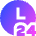 Time 24 Hours Icon from Sharp Gradient Set