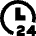 Time 24 Hours Icon from Sharp Remix Set