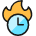 Time Clock Fire icon - Free transparent PNG, SVG. No Sign up needed.