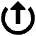 Arrow Upload Send Icon from Sharp Remix Set