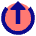 Arrow Upload Send Icon from Sharp Pop Set