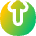 Arrow Upload Send Icon from Flex Gradient Set