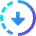 Download In Progress Icon from Sharp Gradient Set