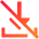 Download Off Disable Icon from Sharp Gradient Set