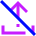Upload Off Disable Icon from Sharp Neon Set
