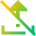 Upload Off Disable Icon from Sharp Gradient Set