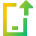 Upload Phone Mobile Icon from Sharp Gradient Set