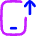 Upload Phone Mobile Icon from Flex Neon Set