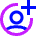 Account Circle Add Icon from Sharp Neon Set
