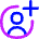 Account Circle Add Icon from Flex Neon Set