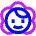Face Baby Icon from Sharp Neon Set