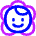 Face Baby Icon from Flex Neon Set