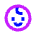 Face Child Icon from Sharp Neon Set