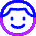 Face Man Icon from Flex Neon Set