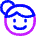 Face Woman Icon from Flex Neon Set