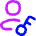 User Account Passkey Icon from Flex Neon Set