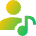User Artist Icon from Sharp Gradient Set