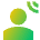 User Audio Spatial Icon from Sharp Gradient Set